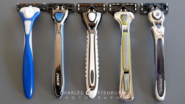 Side-by-side Dorco Comfort Thin and Pace handle comparison