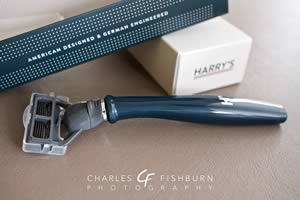 Harry’s Nautilus Blue "Truman" razor handle, unboxed