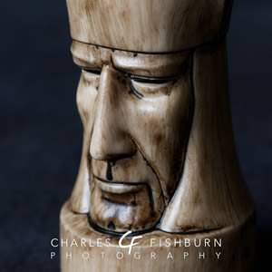 Peter Ganine Gothic chess set, white bishop detail