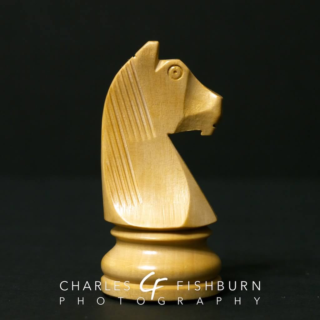 Chess Pieces: German Knight, Staunton, Wood