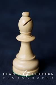 Kasparov Signature wooden chess set, white bishop