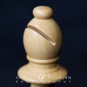Kasparov Signature wooden chess set, white bishop
