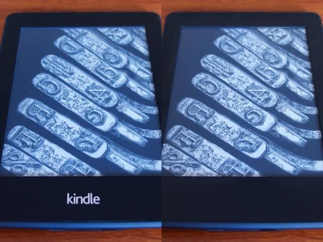 Amazon Kindle Paperwhite 2nd and 3rd gen bezel comparison